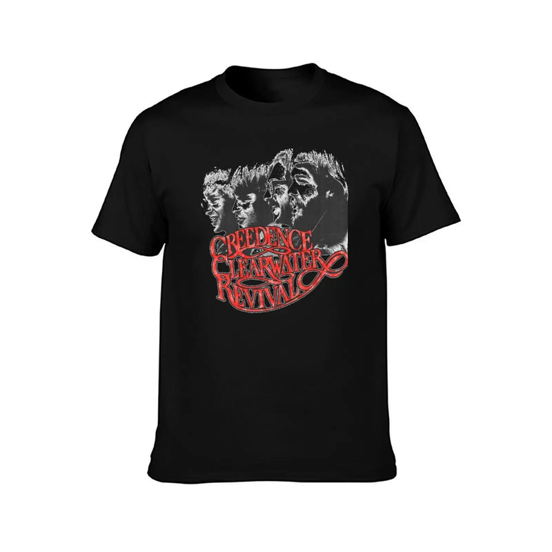 creedence clearwater revival ccr pro retro vintage looking rock T-Shirt Blouse shirts graphic tee mens graphic t-shirts pack