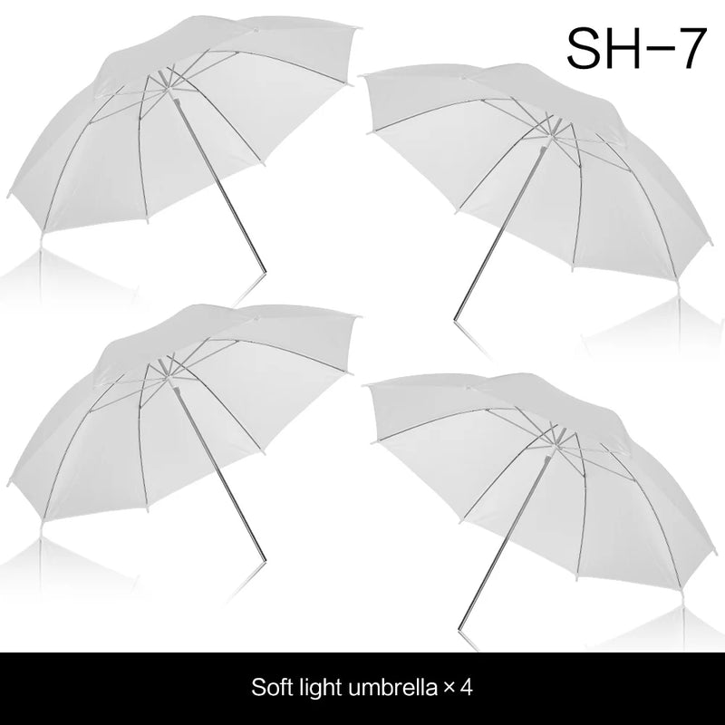 4 Pcs 83cm Photo Studio Umbrella Photography Photo Video Light White Reflector Umbrella Without Stand Gold Sliver Black 3 Color